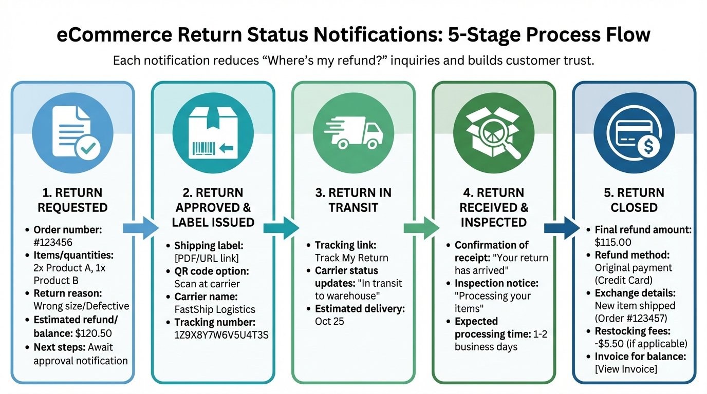 5 Essential Stages of Return Status Notifications with Required Details